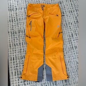 Stio Women’s Large Orange Waterproof Ski Snow Pants Shell Backcountry